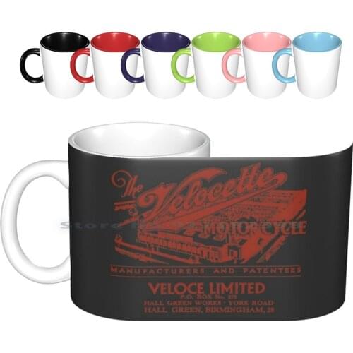 Velocette Motorcycles Design By Motormaniac Ceramic Mugs Coffee Cups Milk Tea Mug Velocette Motorcycles Motormaniac Motorbikes