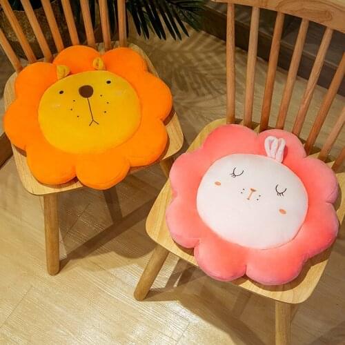 Best Quality New 40cm/60cm Kawaii Sunflower Pillow Soft Bear Lion Animals Stuffed Doll Flower Plush Toy Home Decor Cushion Gift