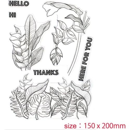 Leaves Tropical Jungle Metal Cutting Dies Scrapbook Dariy Decoration Stencil Embossing Template DIY Greeting Card Handmade 2021