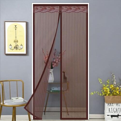 Anti Mosquito Door Curtain Bedroom House Magnetic Door Screen Mesh Net Summer Automatic Closing Anti Insect Fly Bug Door Screen