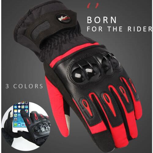 Motorcycle Gloves Winter Waterproof Windproof Touch Screen Moto Protective Gear Motocross Motorbike Riding Gloves