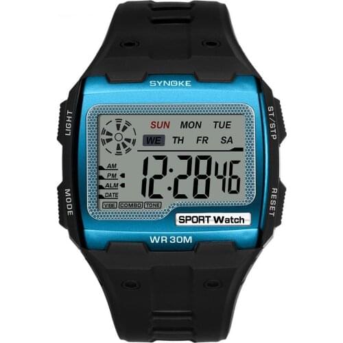 UTHAI CE47 Mens Sports Electronic Outdoor Watch Multifunctional Luminous Waterproof 30M