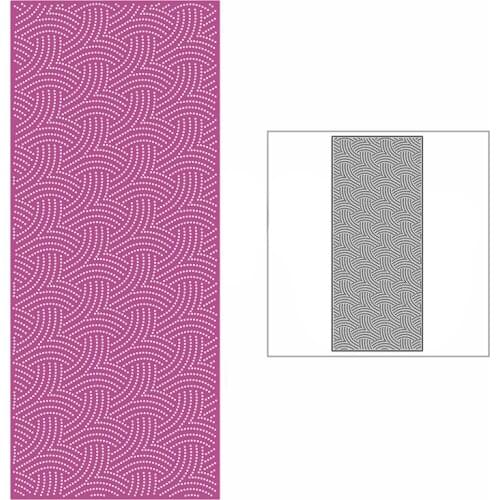 New Slim Spotted Woven Mat Background Plate Craft Embossing Mold 2021 Metal Cutting Dies for DIY Scrapbooking Album Card Making