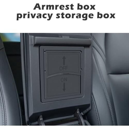 Center Console Organizer Armrest Hidden Storage Box for Tesla Model 3 Model Y