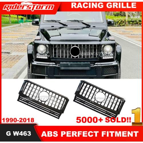 For mercedez benz G Class W463 GT grille Replacement Front Grille for w463 1990-2018 with camera hole