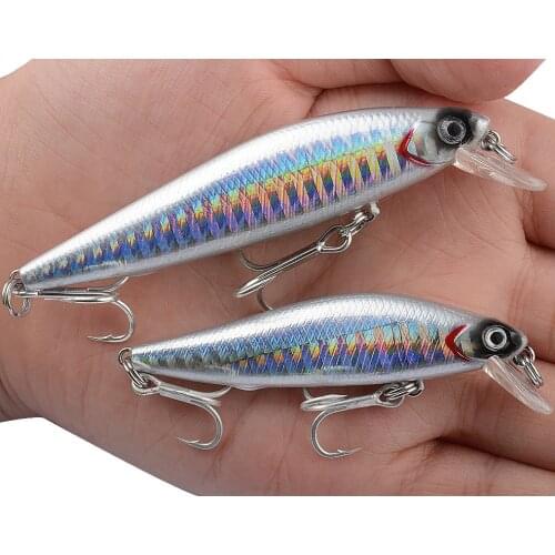 2021 New Mino Suspension Plastic Fake Bait Predator Fishing Long Shot Trolling Wobbler Fish Lure Abstruse Gold Slot Hook 3D Eyes