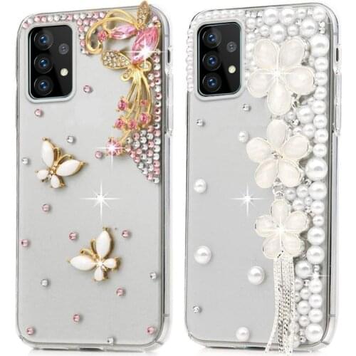 Shockproof Soft Case For Samsung A72 S21 Note 20 Ultra 9 10 S8 S9 S10 S20 FE Plus A32 A12 A50 A51 A71 A52 Case Soft Bling Cover