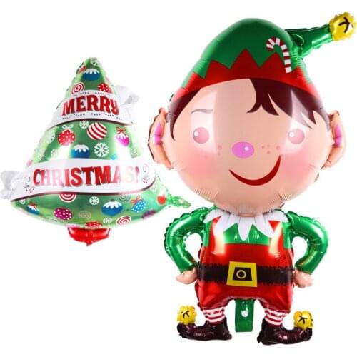 Christmas boy Christmas tree decoration Christmas party balloon aluminum balloons wholesale