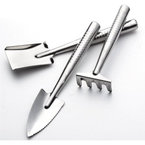 Mini Gardening Tools Three Piece Small Shovel Rake Spade Succulent Plants Potted Flowers Garden Tools
