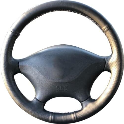 DIY Genuine Leather Car Steering Wheel Cover For Mercedes Benz W639 Viano 2006-2011/Vito/ Volkswagen VW/ Protect Steering-wheel