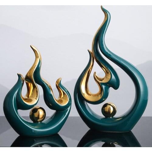 Modern luxury booming Abstract ceramic art creative living room TV wine cabinet desktop office furnishings