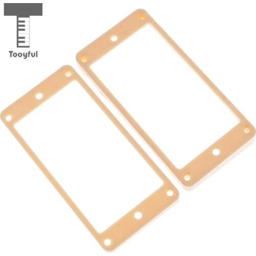 Tooyful 2PCS Cream Humbucker Pickups Frames Mounting Rings for LP Electric Guitar