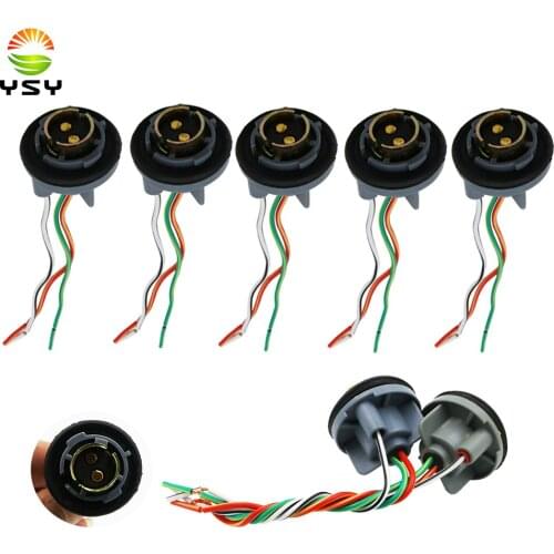 YSY 30PCS 1157 BAY15D Turn Light Brake Bulb Socket Connector Wire Harness Plug For LED Bulbs