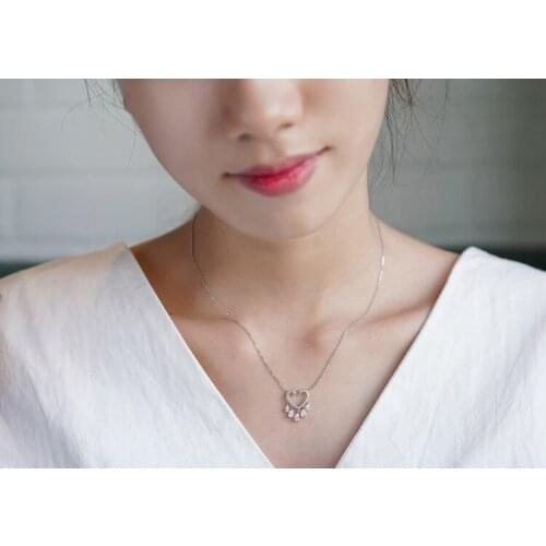 Brillian New Fashion Japanese and Korean Love Tassel Womens Necklace AAA Zirconia Wedding Valentines Day Gift jewelry