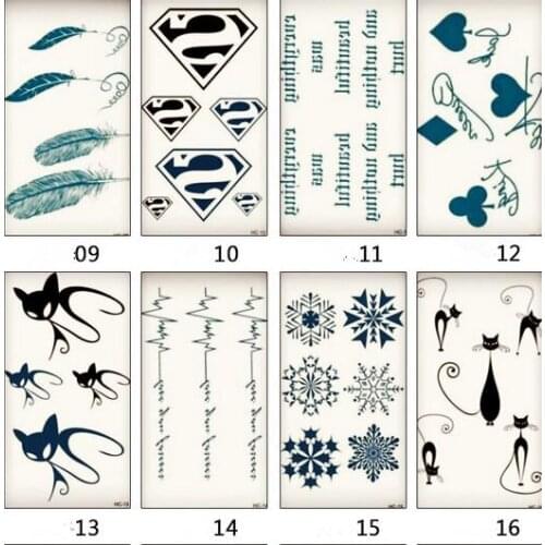 180 styles for choose Temporary Body Art Waterproof Metallic Temporary Tattoo Stickers DHL shipping