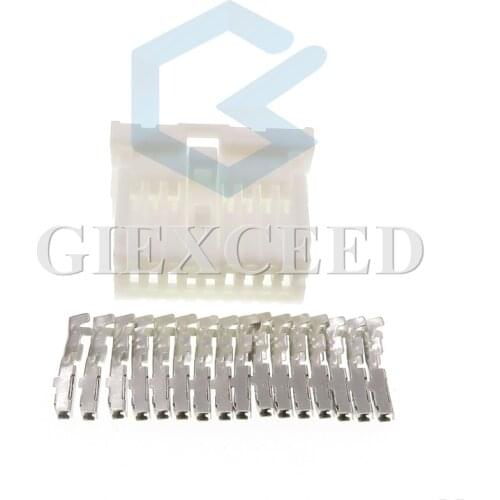 2 Sets 16 Pin 7283-5995 1123371 Auto Connector Female Car Electrical Cable Socket For Honda Toyota