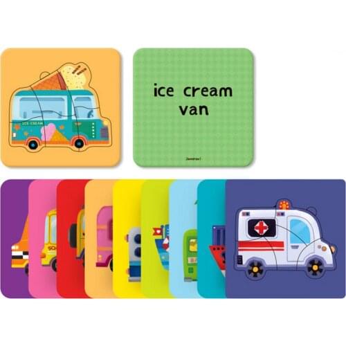 3D Puzzles Wooden Toys Kids Animals Vehicle Cognition Jigsaw Baby Educational Learning Wood Puzzle Toy For Children