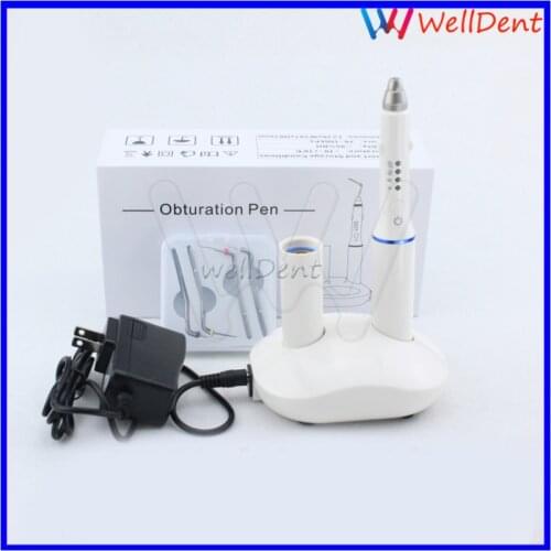 Dental Tooth Charging Hot Melt Filling System Cordless Teether Percha Obturation System Endo Heated Pen with 4 tips