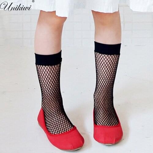 New Kids Candy Colors Breathable Mesh Fishnets Socks.Childrens Baby Girl Net Pattern Fishnet Knee-High Socks In tube Sock Sox