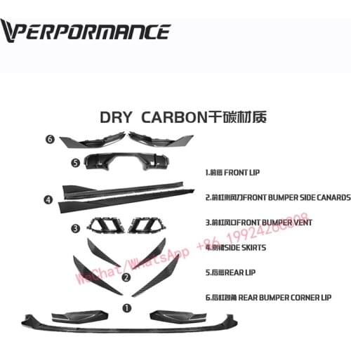 G80 M3 G82 M4 high quality full bodykit car parts auto fit for BMW G80 M3 G82 M4 mp style dry carbon full body kits