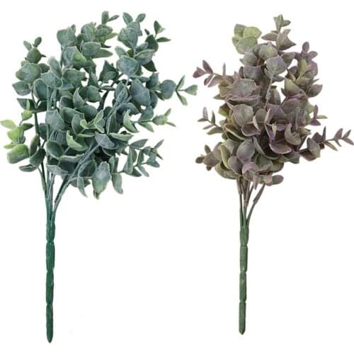 Fashion 1Bouquet Artificial Eucalyptus Fake Leaves Plant Wedding Party Home Decoration