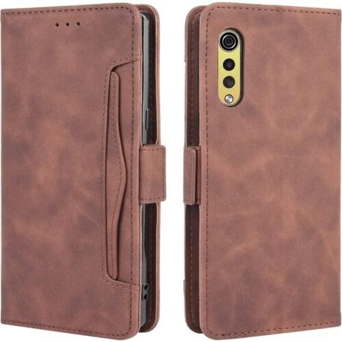 Leather Card Slot Removable For LG Velvet Flip Case LG Velvet LTE LMG910EMW LMG900 N 5G Wallet Phone Cover for on LG Velvet Case