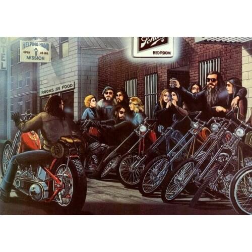 David Mann Ghost Rider Wall Sticker Silk Poster Art Light Canvas Home Decoration