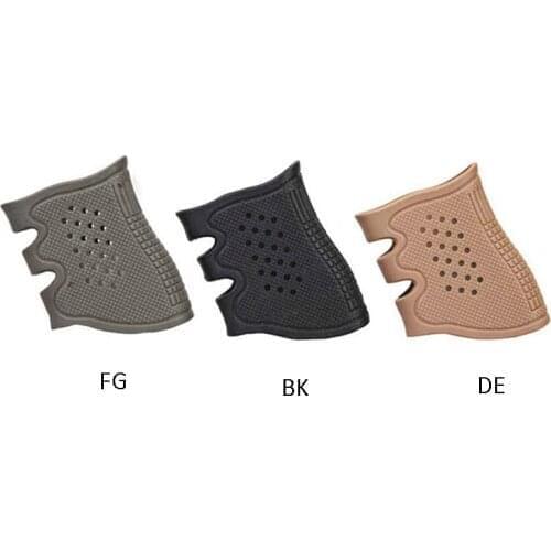 New Tactical Universal Handgun Pistol Grip Rubber Protect Glove Cover Airsoft Anti Slip Glock holster