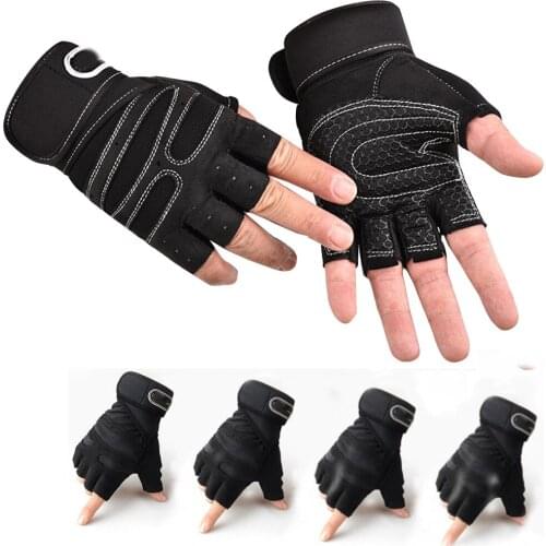 Weight Lifting Gloves Sports Exercise Training Accessories Workout 1PC Dumbbells Supplies Men/Women Half Finger Gloves