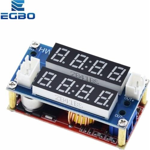 EGBO XL4015 5A Adjustable Power CC/CV Step-down Charge Module LED Driver Voltmeter Ammeter Constant current constant voltage
