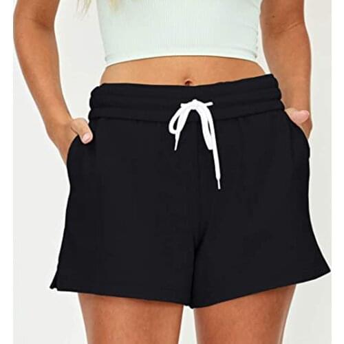 Fashion Womens Casual Sport Bandage Summer Pants Solid Activewear Shorts