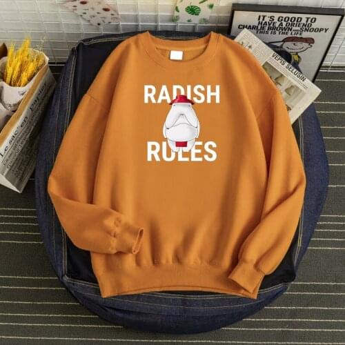 Spirited Away Radish Rules Sweatshirts Men Warm Pullovers Men Autumn Fashion Hoodie Sweatshirt Loose Harajuku Male Streetwear