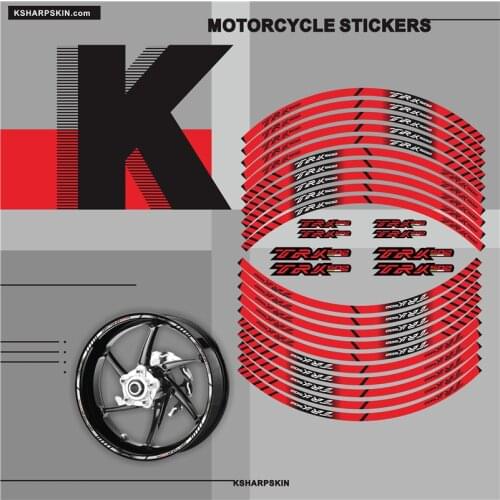Motorcycle tyre decoration stickers inner rim reflective decal fit BENELLI TRK502