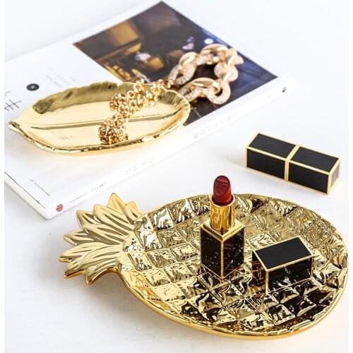 Nordic Cemamic Storage Tray Jewelry Ring Plate Candy Nuts Cakes Holder Sundries Organizer Tools Home Decoration Accessories