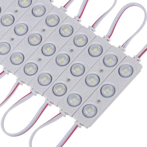 20pcs/lot ,NEW 2835 3LED injection led module 12V with lens Waterproof IP66 ,160 degree 1.5W white,LED sign,shop banner,b
