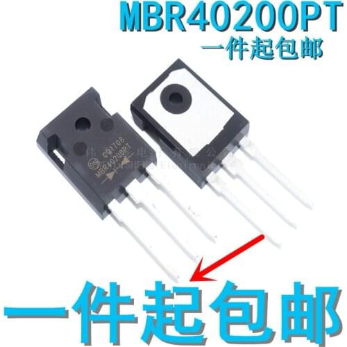 5pcs/lot New Schottky Diode Mbr40200pt 40A/200V to-247 Imported Chip