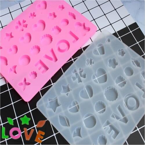 Aouke LOVE Love Baking Silicone Mold Cake Decoration DIY Fondant 3D Silicone Mold Chocolate Mold D051