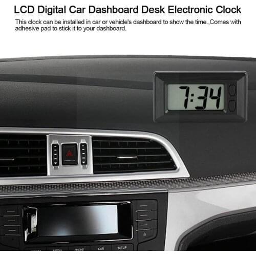 Automotive car electronic clock Nordic minimalist digital calendar with watch conversion ultra-thin Y6N8