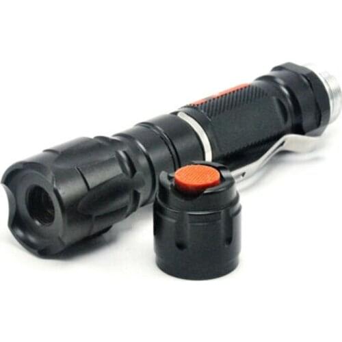 Focusable Waterproof 450nm Blue Laser Pointer LED Pen Torch Flashlight Powerful 450T-1000