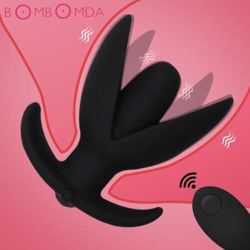 Remote Control Prostate Massager Unisex Sex Toys for Women Men Opening Butt Plug Anal Plug Vibrator Anal Expander Dilator USB