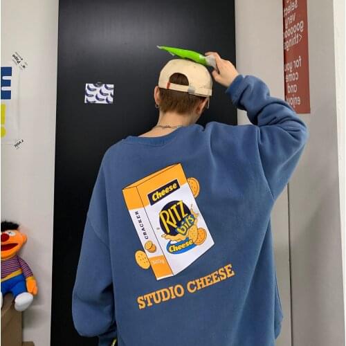 Man Streetwear Casual Pullovers Funny Printed Sweatshirts Men Fashionhoodies 2021 Autumn New Mens 5 Colors