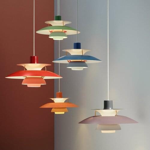 Novelty Makaron Colorful Pendant Lights 110V-220V Restaurant Coffee Shop Pendant Lamp Cord Suspension Loft Hanging Light Fixture