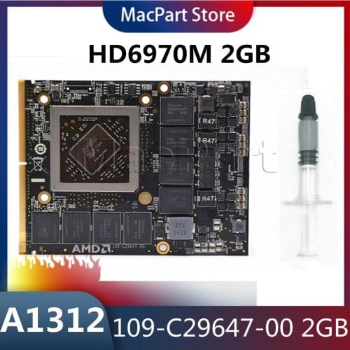 New for Apple iMac 27" A1312 HD6970 HD6970m HD 6970 6970M 2G 2GB 109-C29657-10 216-0811000 video Card VGA GPU