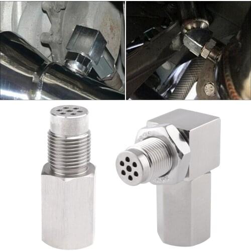 90 Degrees Design O2 Sensor Spacer Adapter CEL Eliminator Threaded M18x1.5 Oxygen Sensor Split Type For OFF ROAD Use Opportune