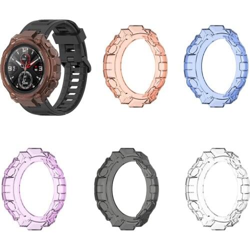 Transparante Horloge Cover Case Voor For Xiaomi Huami Amazfit T-Rex A1918 Smartwatch Screen Anti-kras Protector Beschermhoes