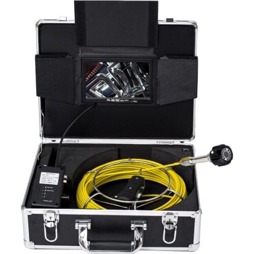 Cheaper 7 inch Monitor 20M Fiberglass Cable Drainage Pipe Inspection Camera System With Waterproof 23MM Camera Head