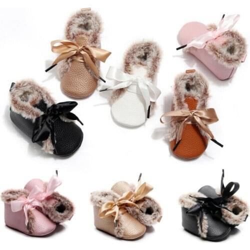 Winter Cute Newborn Kid Canvas Sneakers Baby Boy Girl Soft Sole Crib Shoes Pre Walkers