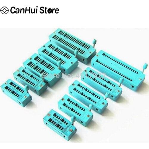 2 teile/los IC schloss sitz zif sockel Stecker Test Universal zif steckdosen 14Pin/16Pin/18Pin/20Pin/ 24Pin/28Pin/40Pin 14 P/16