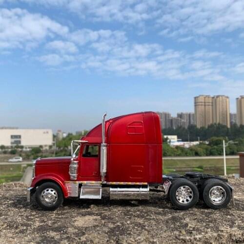 26cm Diecast 1:32 Scale American Trailer Head Truck Model Die-cast Modification Scene Accessories Car Vehicle Display Toys Gifts