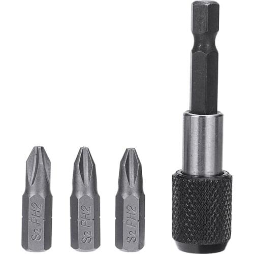 60mm Hex Shank Electric Screw Drill Holder Screw Screwdriver Bit 1/4inch Screw Bits Holder Drill Screw Power Tools